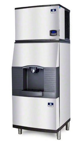Manitowoc IY-0606A-SPA-310 635 Lb Air-Cooled Half Cube Ice Machine w/ SPA-310 Hotel Dispenser