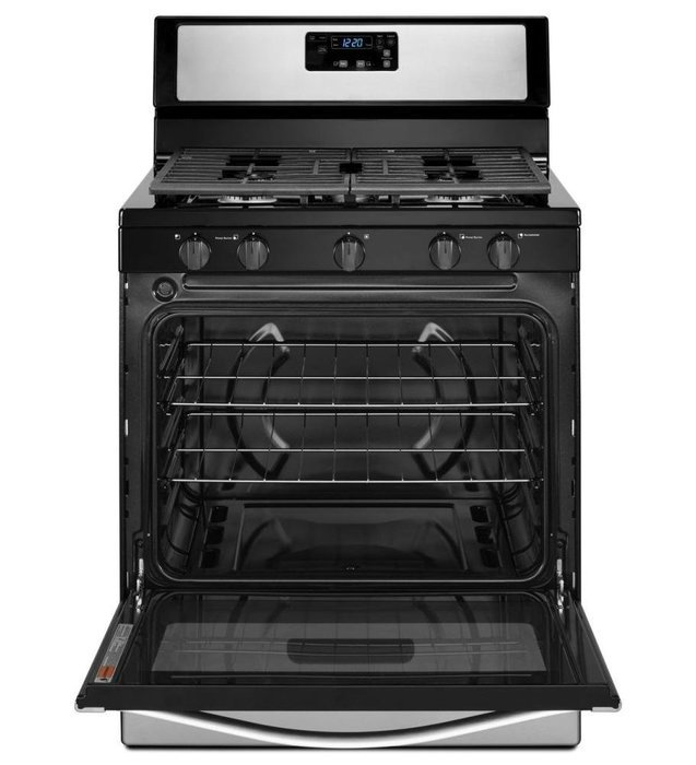 WHIRLPOOL RANGES, OVENS & COOKTOPS 1028767 30" 4.4 cu.ft. Single Oven Free-Standing Gas Range, Black N4