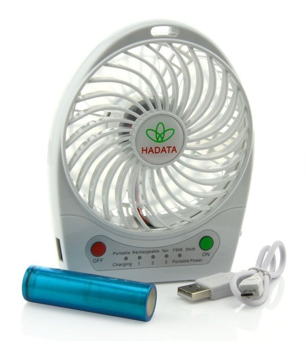 Momoday&reg; Mini Personal Electrical Portable Fan Rechargeable Power Bank Fan 3 Speeds Desktop Summer Cooler Fan...