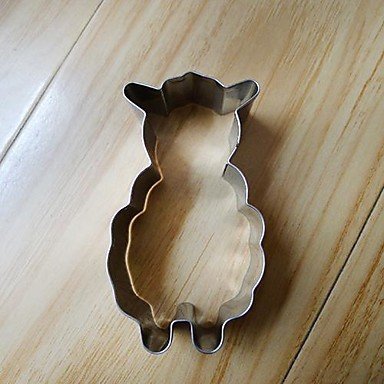 Sher Cartoon Sheep Shape Cookie Cutters, Fuirt Cut Moulds, Stainless Steel N3