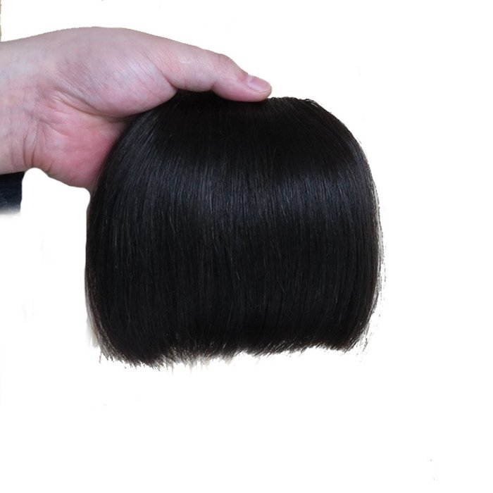 Yaheeda Women Bang Wig Synthetic Clip-in Hair Bang Forehead Bang Short Straight Hair Extension