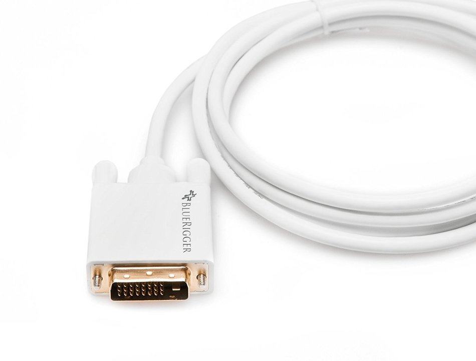 BlueRigger Mini DisplayPort (Mini DP | Thunderbolt ) to DVI Male Adapter Cable (6 Feet) N4