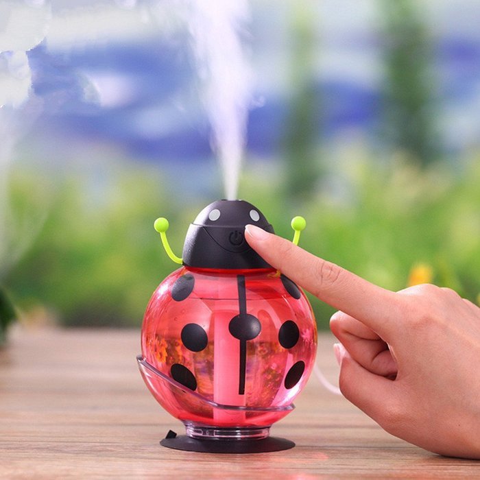 YAYA Portable 360 degree rotation Creative Cartoon Beetle Ultrasonic Humidifier Skin Replenishment 260ML Mini...