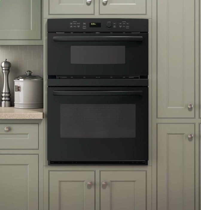 GE JT3800DHBB 30" Black Electric Combination Wall Oven N5