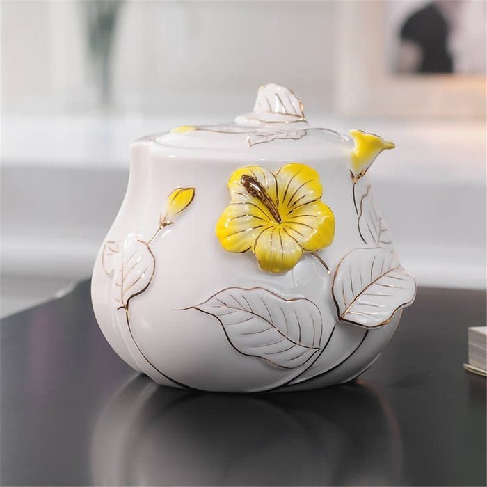 LOTOS&reg; Household 300ML Yellow Ceramic Colorful Essential Oil Aromatherapy Humidifier