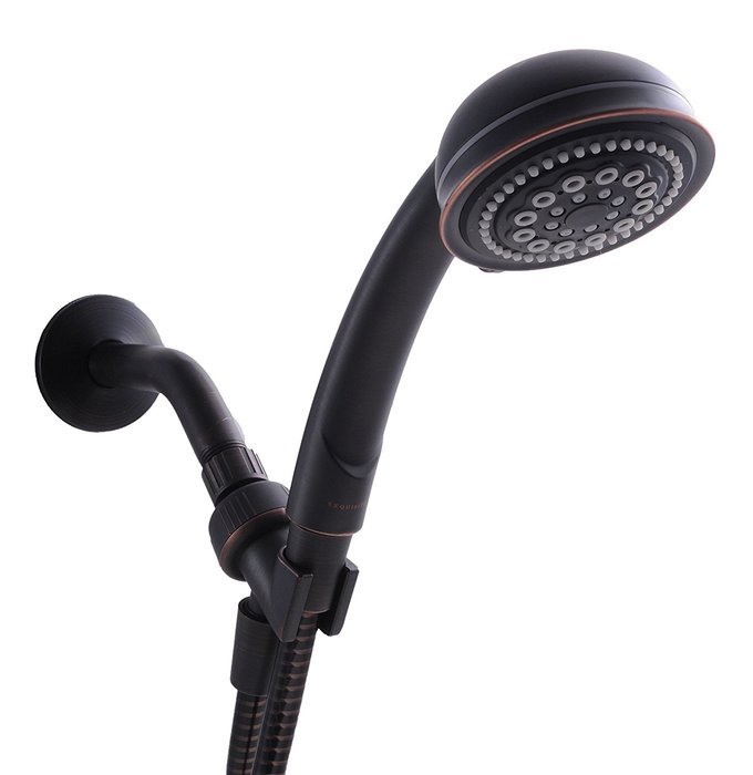LDR 520 5105ORB Complete 5 Function Handheld Shower Set with 60-Inch Hose and Mount Bracket Oil Rubbed Bronze...