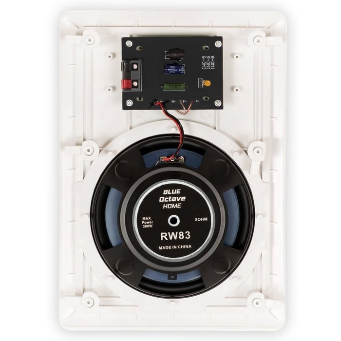 Blue Octave RW83 In Wall 8" Speakers 3 Way Home 4560 Watts New 6 Pair Pack RW83-6PR