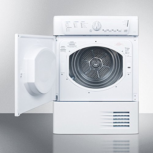 Summit TCL73XNA 24" Front Load Dryer With 16 Dry Programs Stainless Steel Drum Start/Pause Function Reversible... N3