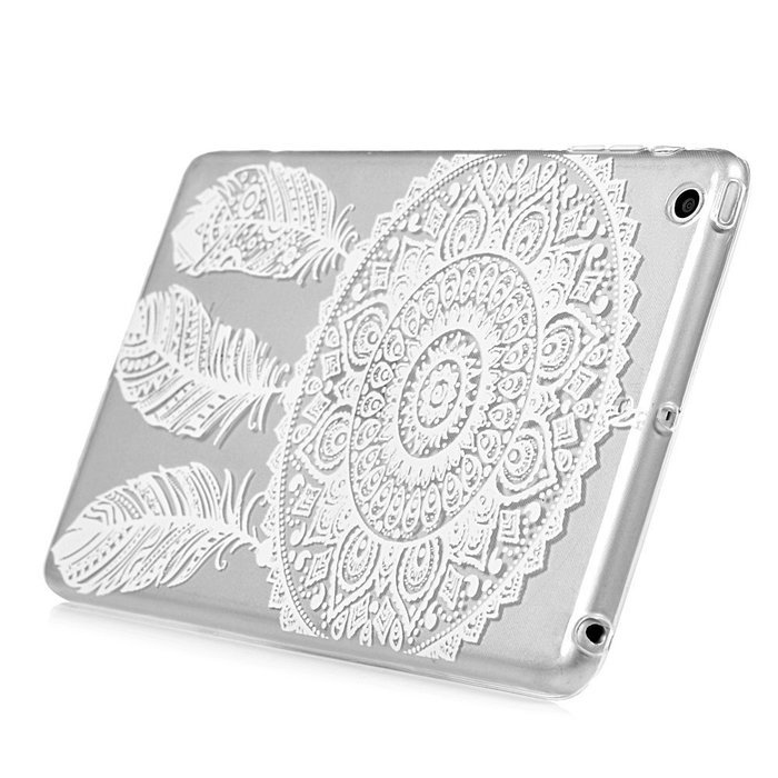 YOKIRIN iPad Mini1/2/3 Case, Fashion Printed Series Slim Fit Shock-absorption Flexible Clear Hybrid Soft TPU Rubber... N3