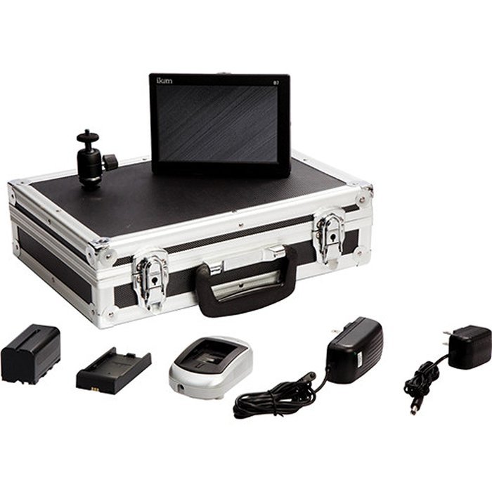 Ikan D7-DK-E6 D7 Field Monitor Deluxe Kit for Canon E6 Battery (Black) N12