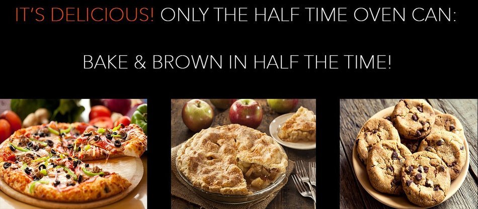 Apollo Half Time Convection Microwave. More Than a Microwave. Bake, Brown, Roast, Grill, 2X Faster. 1.2 Cu.Ft.... N8