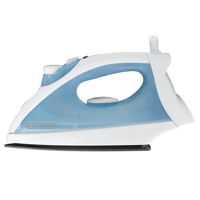 BLACK+DECKER F210 Steam Iron with Nonstick Soleplate, White/Blue N2