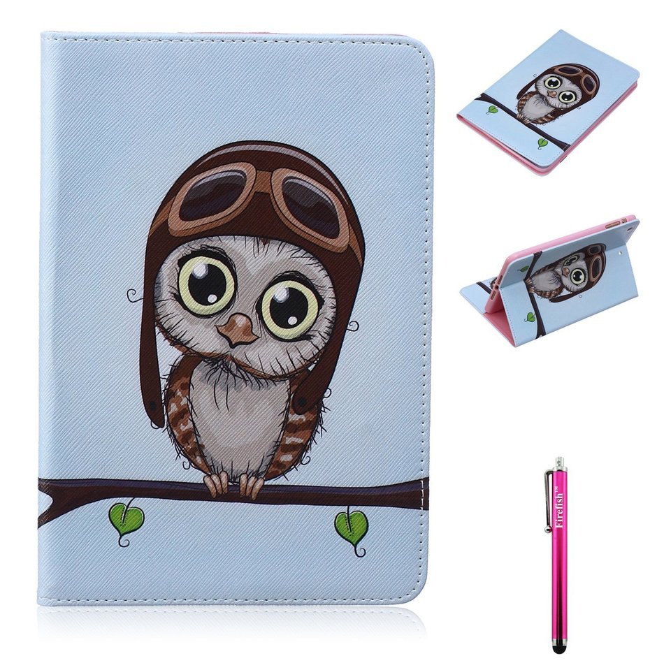 iPad Mini 1/2/3 Case, Firefish High Quality PU Leather Wallet Case [Card Pockets] and Kickstand Feature Case for... N246