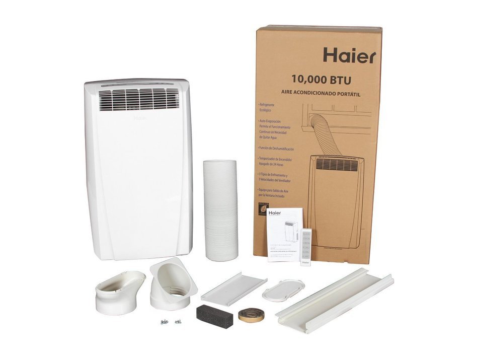 Haier 10,000-btu Portable Air Conditioner & Dehumidifier, White N2