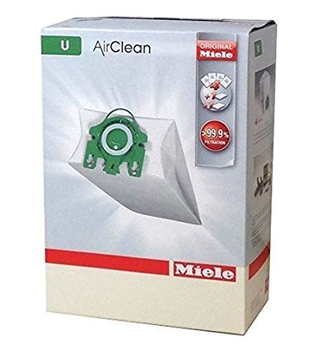 Miele Type U AirClean FilterBags, S7000-S7999 Upright, 4 Bag and Filter Set
