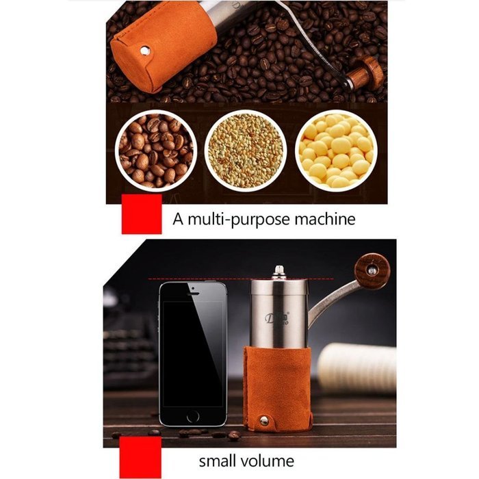 Becoler Hand Coffee Grinder Manual Coffee Grinder Home Coffee Bean Grinder Mini (Black) N7