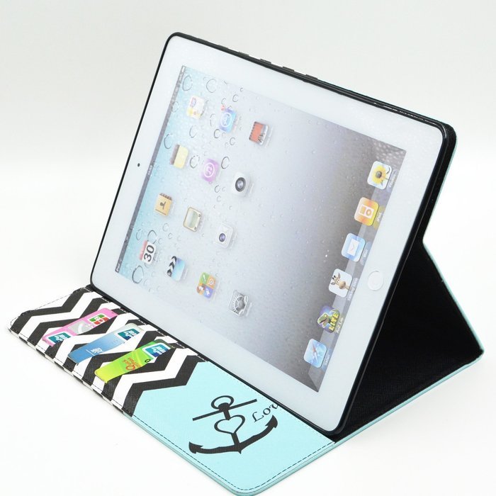 iPad Mini 1/2/3 Case, Firefish High Quality PU Leather Wallet Case [Card Pockets] and Kickstand Feature Case for... N266