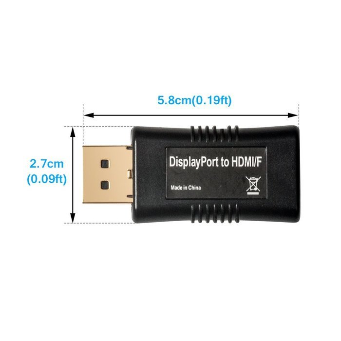 VGA to HDMI Adapter, VANDESAIL&reg; HDMI Female to VGA Male Converter Gold Plated Plug with Audio Cable for PC HDTV... N8