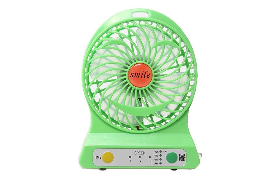 Multi-functional Portable Desk Fan Battery Operated Fan USB Rechargeable Battery Powered Handheld Fan with Lithium... N7