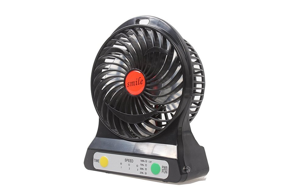 Multi-functional Portable Desk Fan Battery Operated Fan USB Rechargeable Battery Powered Handheld Fan with Lithium... N8