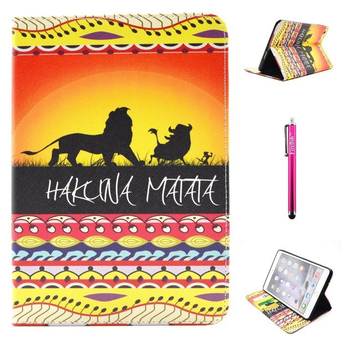 iPad Mini 1/2/3 Case, Firefish High Quality PU Leather Wallet Case [Card Pockets] and Kickstand Feature Case for... N288