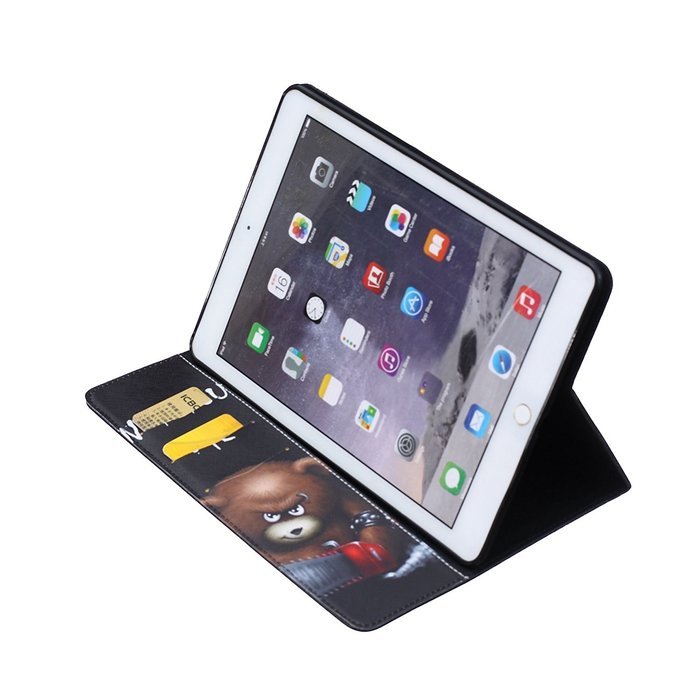 iPad Mini 1/2/3 Case, Firefish High Quality PU Leather Wallet Case [Card Pockets] and Kickstand Feature Case for... N290