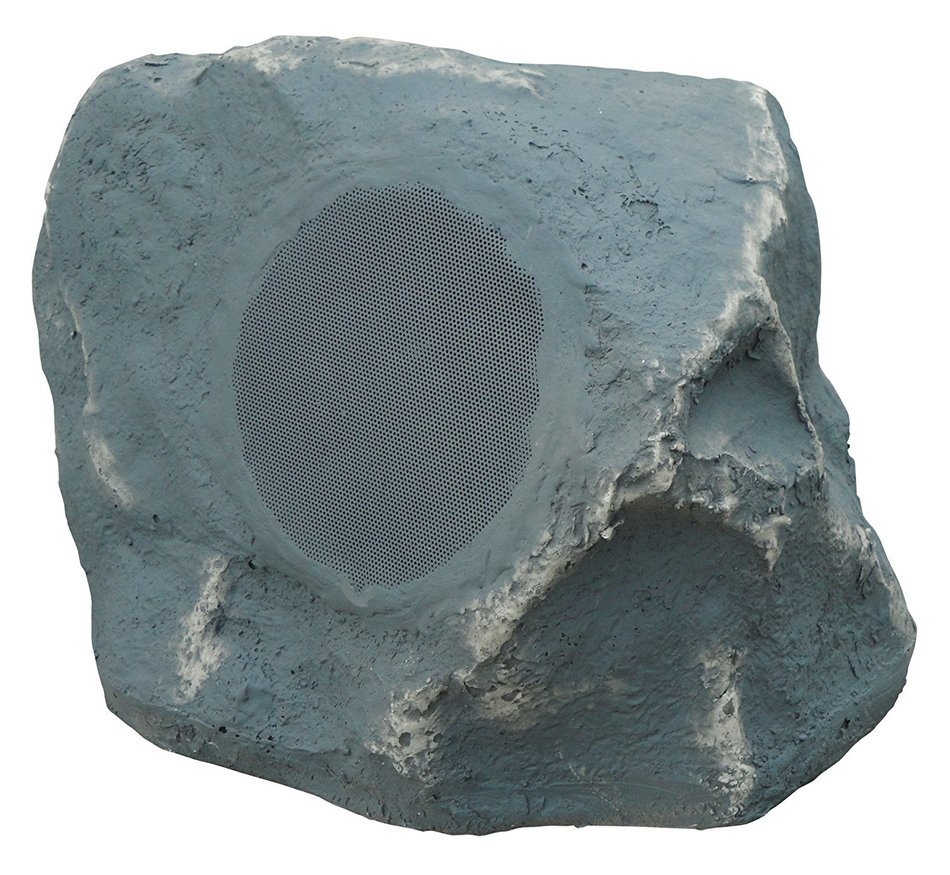 On-Q MS1655SLV1 Single Stereo Rock Speaker, Slate