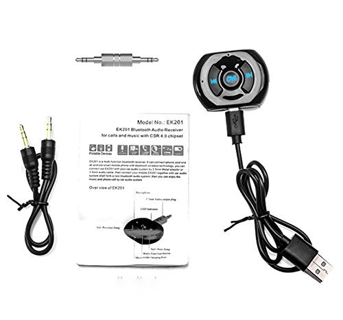 Seaer Bluetooth Receiver, Portable Wireless Bluetooth Audio Receiver Adapter for Car/Home Audio Music Streaming... N3