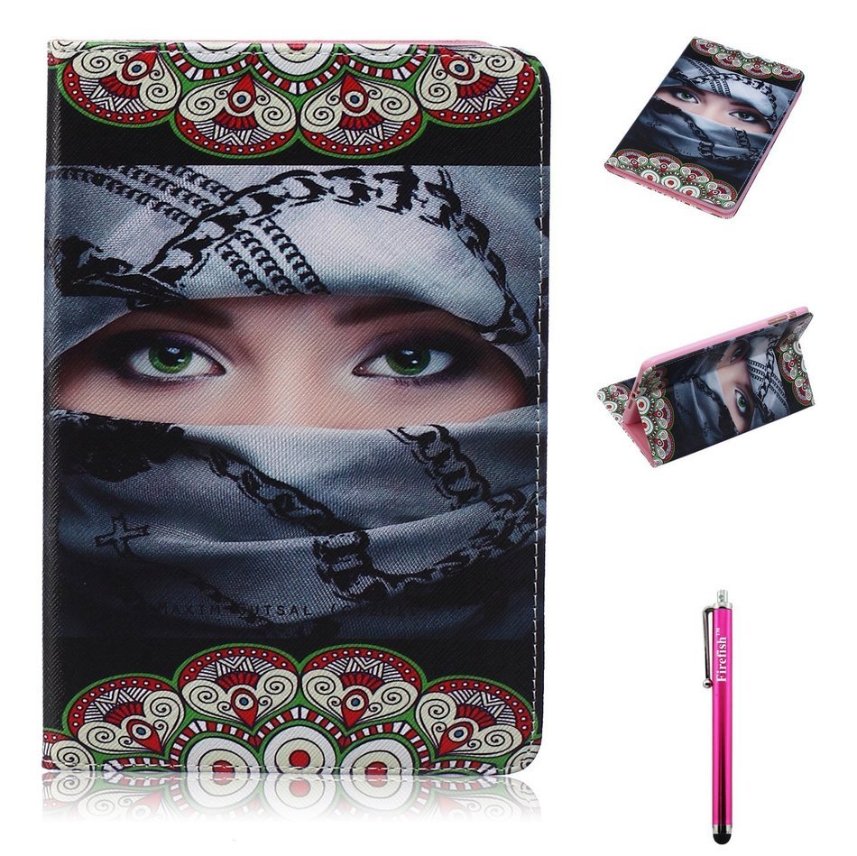 iPad Mini 1/2/3 Case, Firefish High Quality PU Leather Wallet Case [Card Pockets] and Kickstand Feature Case for... N321