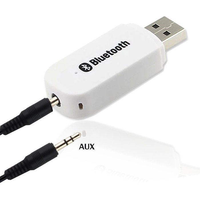 YETOR USB Bluetooth Wireless Audio Music Receiver Adapter 3.5mm Stereo Output for Headphones Portable Speakers... N21