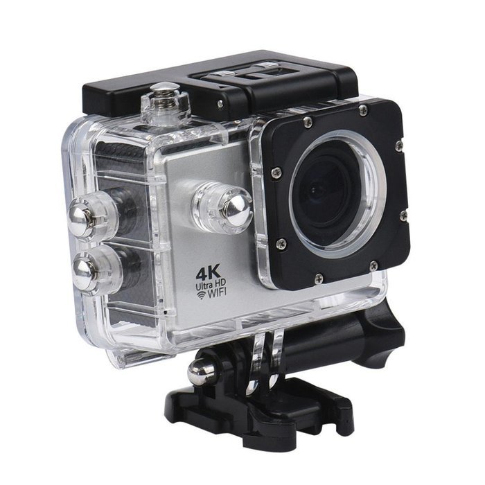 WIFI Waterproof Mini Action Sports Camera, SANNYSIS 4K 1080P Sports Recorder HD DV Silver N2