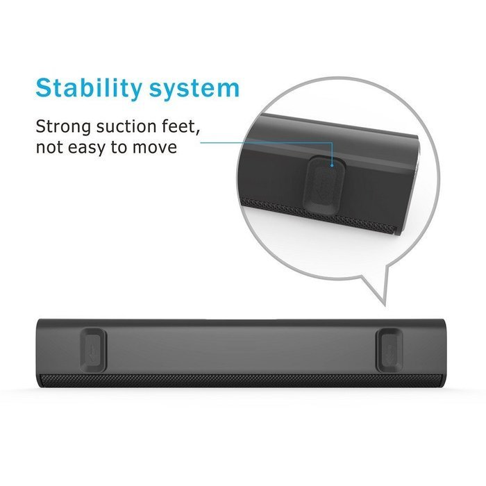 KZY TWS(True Wireless Stereo) Mini Soundbar with 3 Sound Effects, 66-Foot Bluetooth Range & Touch Keys Blutooth... N7