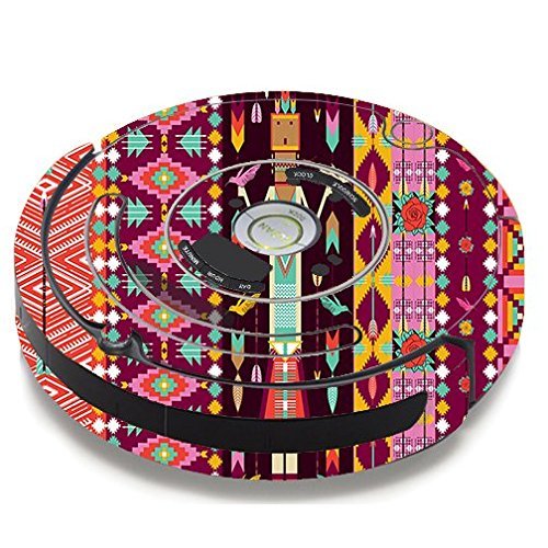 Skin Decal Vinyl Wrap For IRobot Roomba 650 655 Vacuum / Tribal Aztec