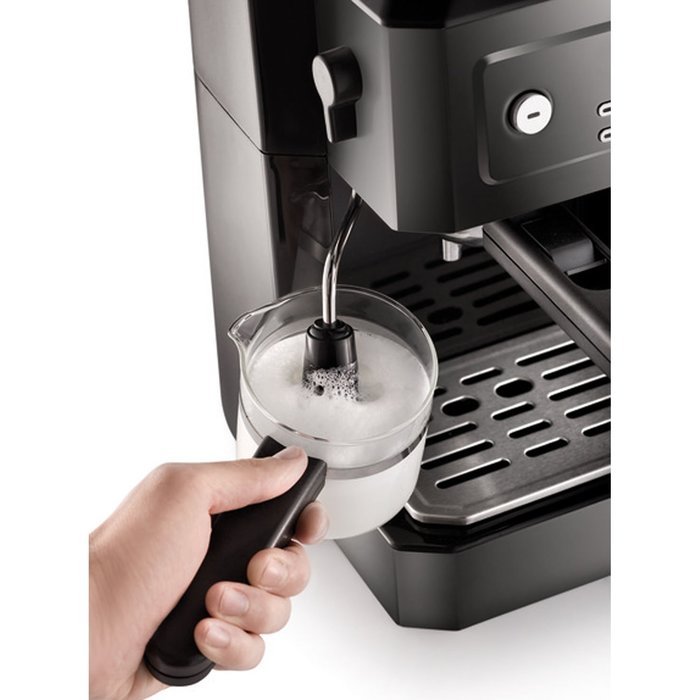 DeLonghi COMBINATION Espresso and Drip Coffee Maker with Patented Flavor Savor Brewing System and Swivel Jet Frother N4