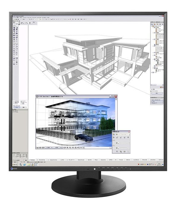 EIZO FlexScan EV2730QFX 26.5" Square IPS Monitor 1920x1920 (EV2730QFX-BK) N3