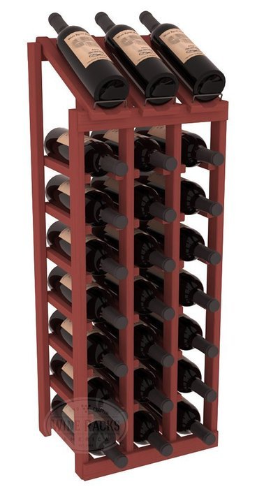 Wine Racks America Ponderosa Pine 3 Column 8 Row Display Top Kit. 13 Stains to Choose From! N12