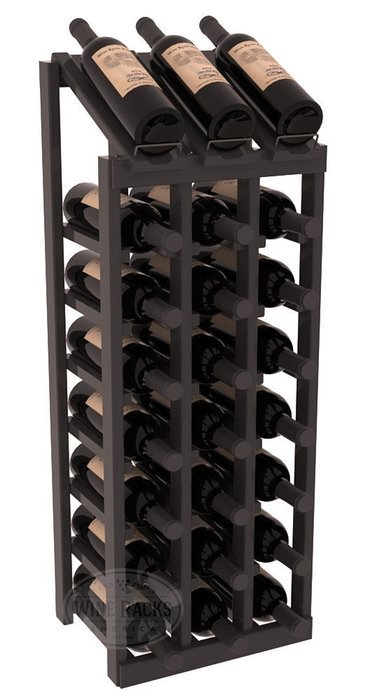 Wine Racks America Ponderosa Pine 3 Column 8 Row Display Top Kit. 13 Stains to Choose From! N13