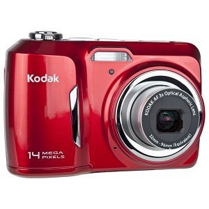 Kodak EasyShare C183 14MP 3x Optical/5x Digital Zoom HD Camera (Red) - One Touch Sharing!