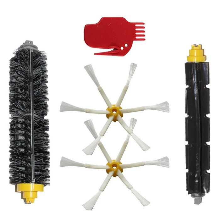 Hongfa Irobot Roomba Replacement Kits Roomba Flexible Beater Brush Roomba Bristle Brush Roomba 6 Armed Sidebrush...