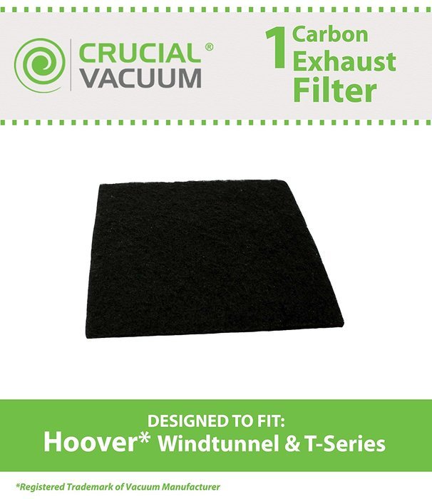 1 Hoover Windtunnel T-Series Rewind Upright Vacuum Carbon Active Exhaust Filter; Replaces Hoover Part # 902404001...