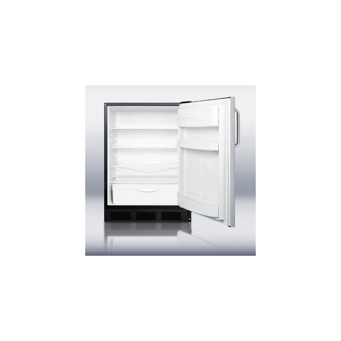 Summit FF6BBISSTBADA 5.5 cu. ft. All-Refrigerator With Automatic Defrost Hidden Evaporator Adjustable Shelves... N2