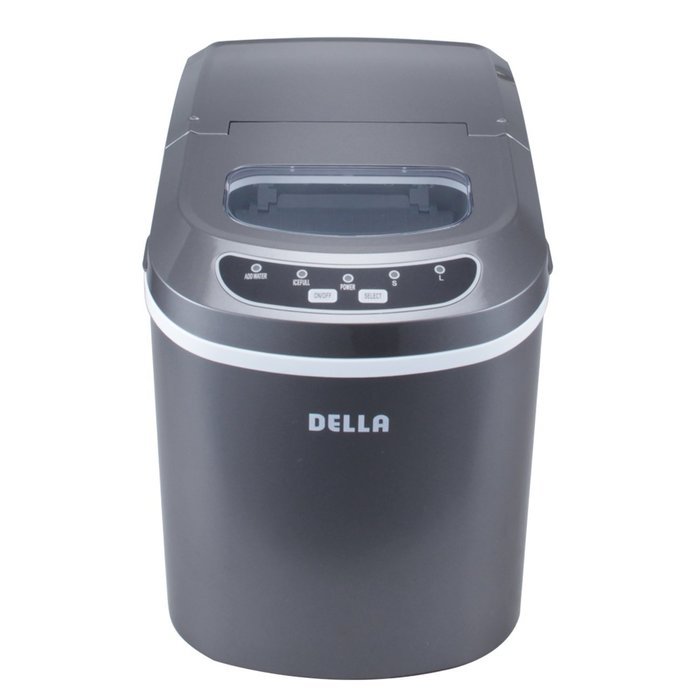 Della Portable Ice Maker Easy-Touch Buttons Digital 2 Selectable Cube Sizes - Up To 26 LBS of Ice Daily N12