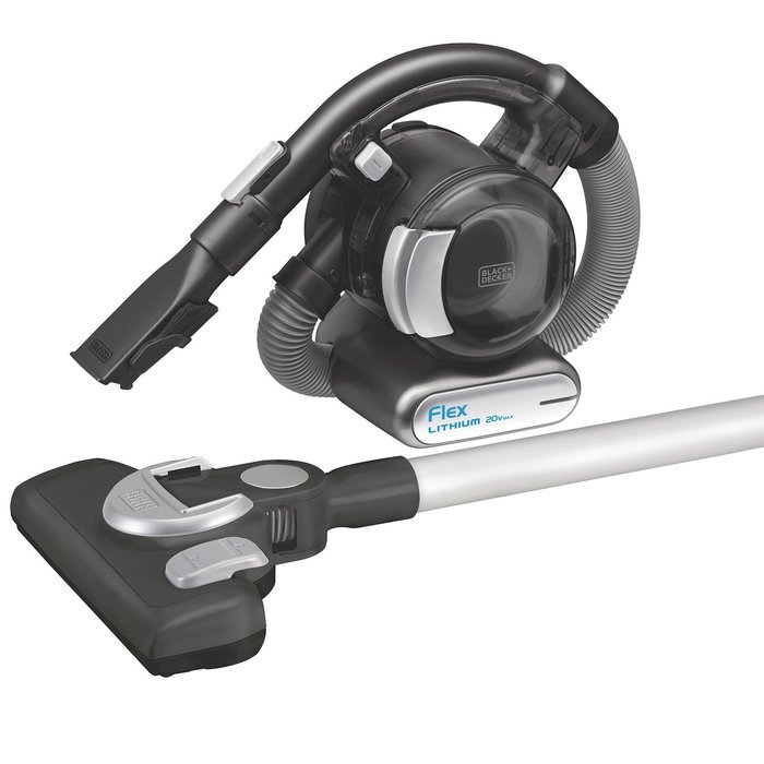 BLACK+DECKER BDH2020FLFH MAX Lithium Flex Vacuum with Stick Vacuum Floor Head and Pet Hair Brush, 20-volt - Cordless