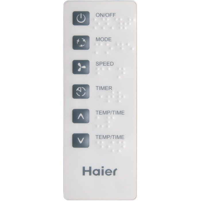 Haier ESA410N 10,000 BTU 115V Window-Mounted Air Conditioner and MagnaClik Remote with Braille