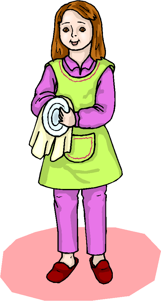 Girl Washing Dishes Clip Art N2 free image download