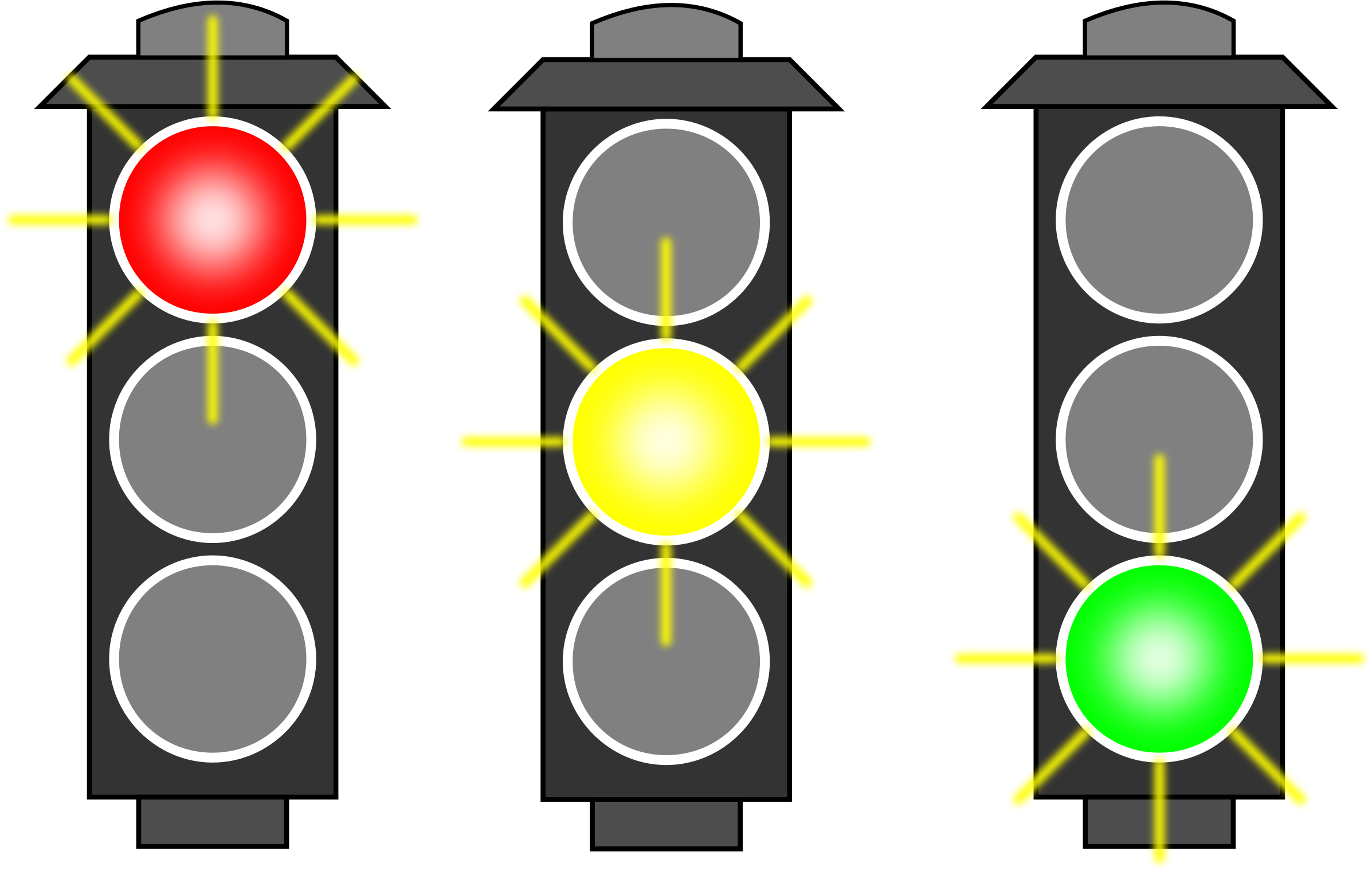 Set Of Traffic Lights Drawing Free Image Download
