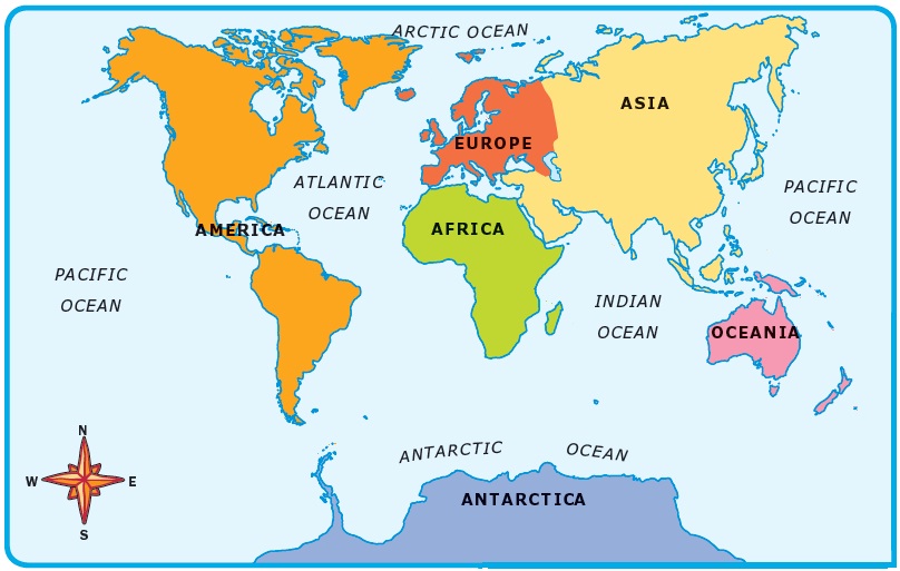 World Map Europe Continent Drawing Free Image Download