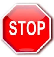 red sign STOP