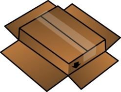 Cardboard Box as a graphic illustration