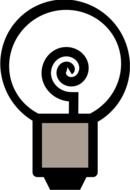 computer-drawn electric lamp
